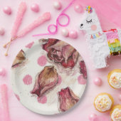 Elegante Reit-Rose  Pappteller (Party)