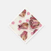 Elegante Reit-Rose  Serviette (Ecke)