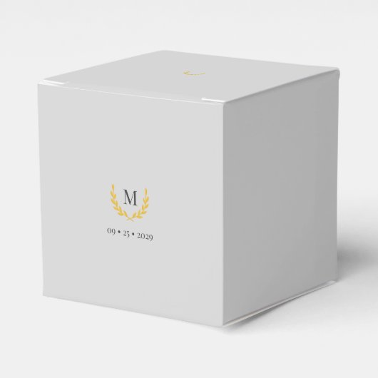 Elegante Reitereimonogramm-Geschenkbox Geschenkschachtel (Vorderseite)