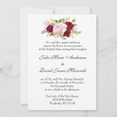 Elegante, religiös-katholische Hochzeit Einladung (Rückseite)