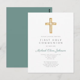 Elegante religiöse junge Kommune Postkarte