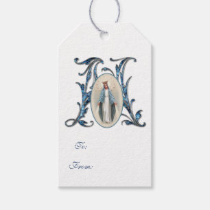 Elegante religiöse Jungfrau Mary Blue Katholic Gif Geschenkanhänger