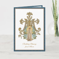 Elegante Religiöse Jungfrau Mary Fatima Card