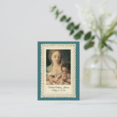 Elegante religiöse Taufkirche Heilige Karte (Stehend Vorderseite)