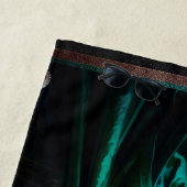 Elegante Renaissance-Frau in grünem Kleid Strandtuch (Beispiel)