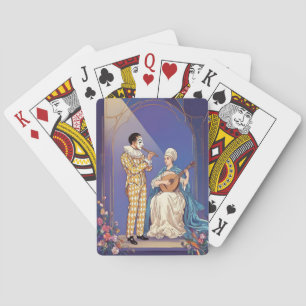 Elegante Renaissance-Geburtstagskarte – Musikalisc Spielkarten
