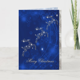 Elegante Rentier Weihnachtskarte Feiertagskarte