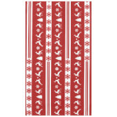 Elegante Rentiers Snowflakes - Schneeflocken Tischdecke (Vorderseite)