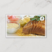 Elegante Restaurant Business Card Visitenkarte (Rückseite)