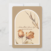 Elegante Retro Arch Blume Business Grand Opening Einladung (Rückseite)