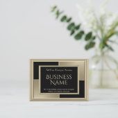 Elegante Retro Art Deco Visitenkarte (Stehend Vorderseite)
