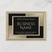 Elegante Retro Art Deco Visitenkarte (Vorderseite)