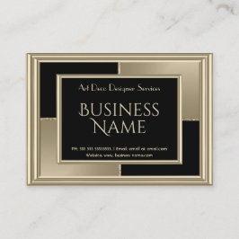 Elegante Retro Art Deco Visitenkarte