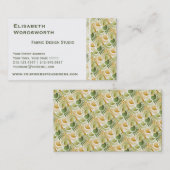 Elegante Retro Art Deco Visitenkarte (Vorne/Hinten)