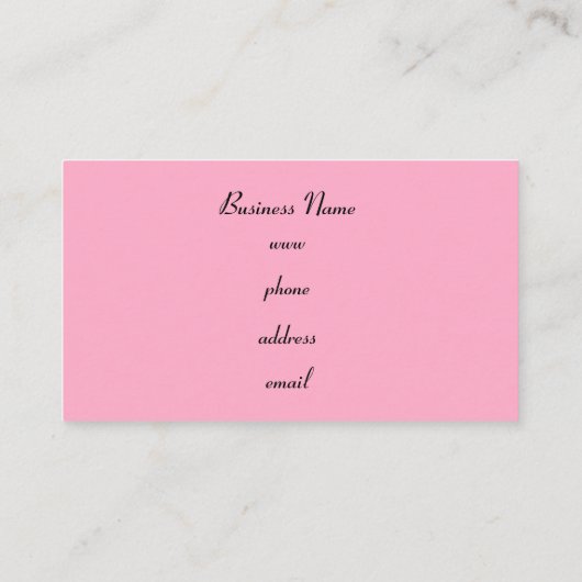 Elegante Retro Business Cards Visitenkarte (Rückseite)