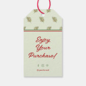 Elegante Retro Business Danke Hang-Tag-Label Geschenkanhänger (Rückseite)