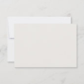 Elegante Retro Classic Red & Ivory RSVP Card (Rückseite)