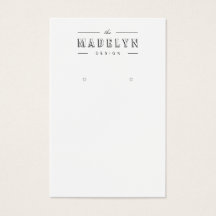 Elegante Retro-Deko-Sonderschmuck Ohrring-Anzeige