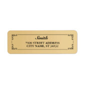 Elegante Retro Golden Gradient (Vorne)