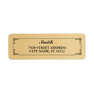 Elegante Retro goldene Steigung