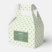 Elegante Retro Green Soap Bar Box Verpackung Geschenkschachtel (Rückseite)