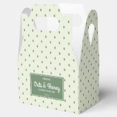 Elegante Retro Green Soap Bar Box Verpackung Geschenkschachtel (Geöffnet)