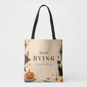 Elegante Retro-Halloween-Party Tasche (Vorderseite)