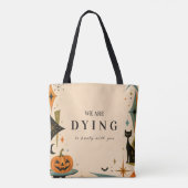 Elegante Retro-Halloween-Party Tasche (Rückseite)