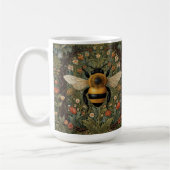 Elegante Retro-Hummel boho botanische Blumenkunst Kaffeetasse (Links)