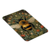 Elegante Retro-Hummel boho botanische Blumenkunst Magnet (Rechte Seite)