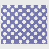 Elegante Retro-lila Polka-Punkte Geschenkpapier (Flach)