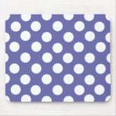 Elegante Retro-lila Polka-Punkte Mousepad (Vorne)