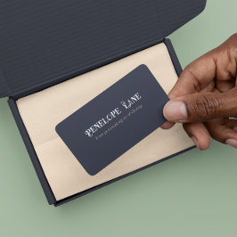 Elegante Retro Motto Minimalistische Visitenkarte