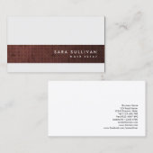 Elegante Retro Pattern Math Tutor Business Card Visitenkarte (Vorne/Hinten)