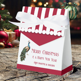 Elegante Retro Peacock Weihnachts-Geschenkboxen Geschenkschachtel