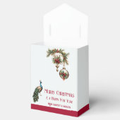 Elegante Retro Peacock Weihnachts-Geschenkboxen Geschenkschachtel (Geöffnet)