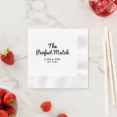 Elegante Retro Perfekte Übereinstimmung Benutzerde Serviette (Beispiel)