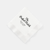 Elegante Retro Perfekte Übereinstimmung Benutzerde Serviette (Ecke)