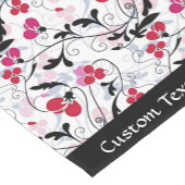 Elegante Retro Rote Blätter Ristorante da Valentin Kurzer Tischläufer (Ecke)