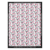 Elegante Retro Rote Blätter Ristorante da Valentin Tischdecke (Vorderseite)