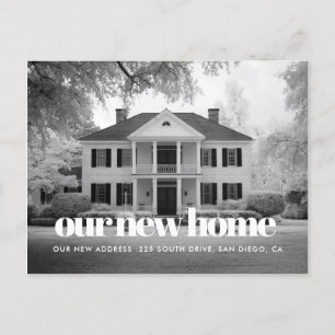 Elegante Retro-Schriftart-Foto-Bewegungsanzeige Postkarte