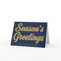 Elegante Retro-Schriftzug Saison-Grüße