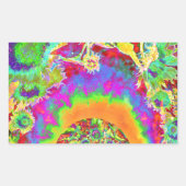 Elegante Retro-Sonnenblumenfelder Rechteckiger Aufkleber (Vorderseite)