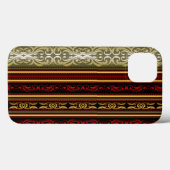 Elegante Retro Stripe Lace Case-Mate iPhone Hülle (Rückseite (Horizontal))