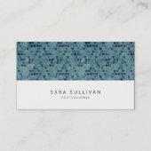 Elegante Retro Tealtiles Beruflich BusinessCard Visitenkarte (Vorderseite)