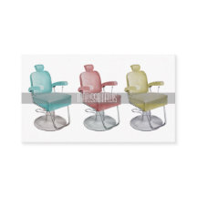 Elegante Retro Vintage Friseur Visitenkarten