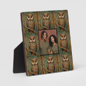 Elegante Retrouschenwaldpflanze Fotovorlage Fotoplatte (Vorderseite)