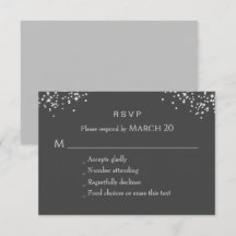 Elegante Rhinestones RSVP Card