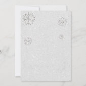 Elegante Rhinestones Weihnachts-Party Einladung (Rückseite)