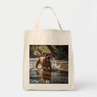 Elegante Rhodesian Ridgeback Grocero Tasche
